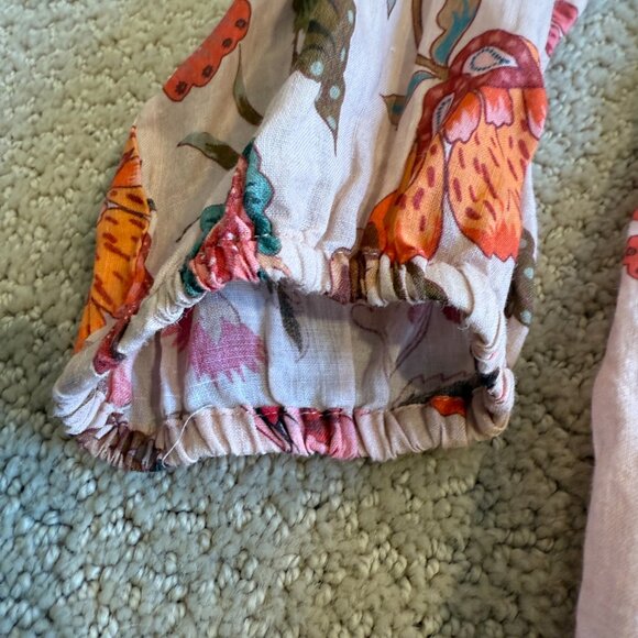 Johnny Was Blouse Tunic Boho Pink Paris Effortless Floral Aztec Embroidery SMALL - Picture 8 of 14